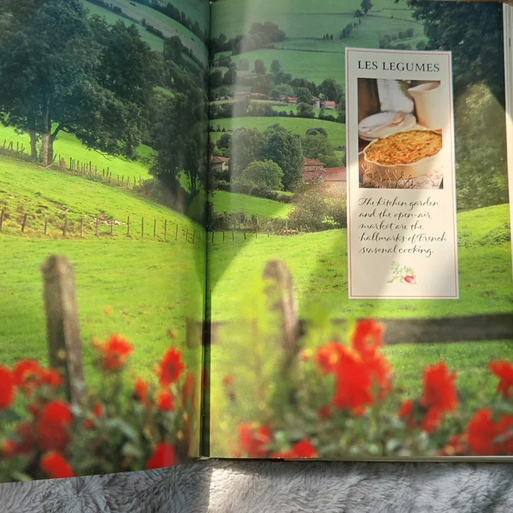 Williams Sonoma Savoring France Cookbook with Green and Yellow Cover
